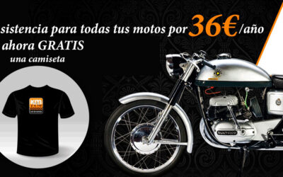 El seguro de asistencia para todas tus motos, por 36 euros al año