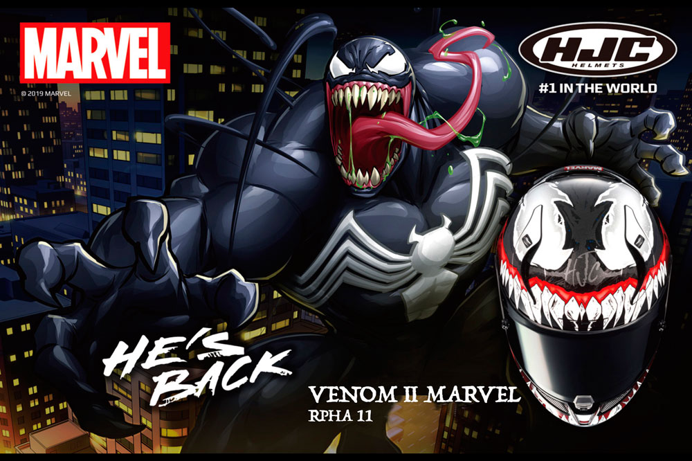 Casco RPHA 11 Venom 2 Marvel de HJC