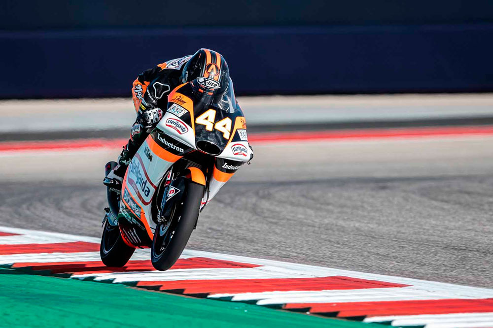Aron Canet logró la victoria en la categoría Moto3 del GP Americas