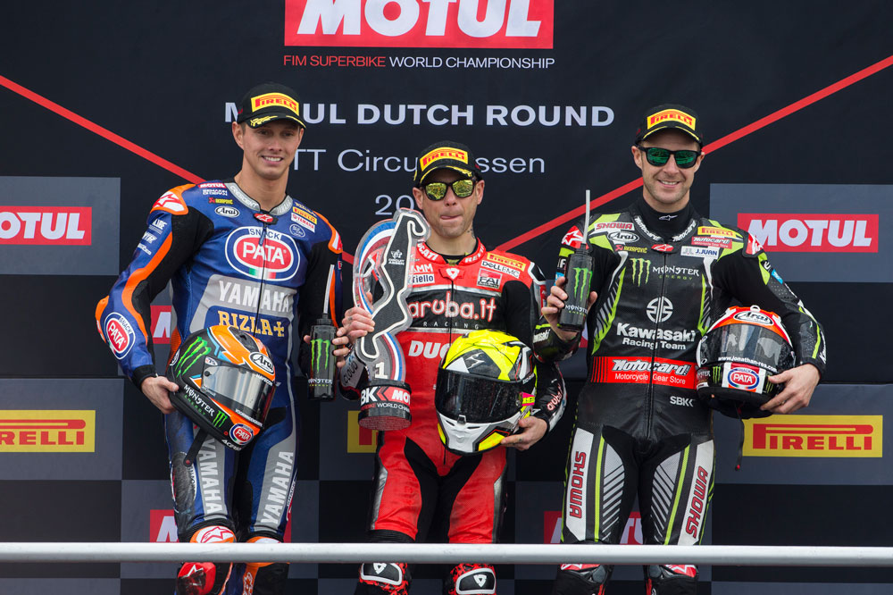 Podio de SBK en Assen 2019