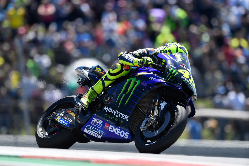 Valentino Rossi llega segundo en la clasificación provisional del Mundial de MotoGP al GP de España
