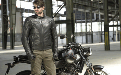 Chaqueta de cuero Black Café de Hevik
