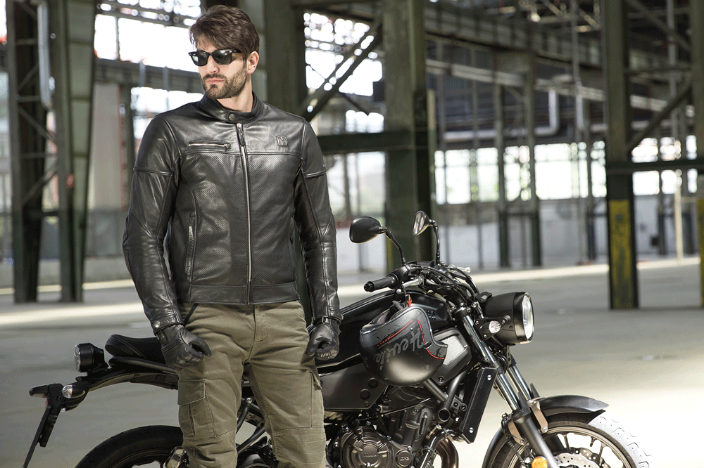 Chaqueta de cuero Black Café de Hevik