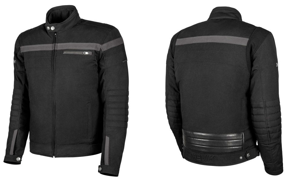 Chaqueta moto BlackJack en negro de Hevik