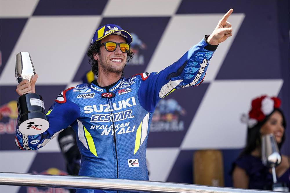 La segunda posición de Alex Rins fue la otra gran noticia del GP de España en MotoGP