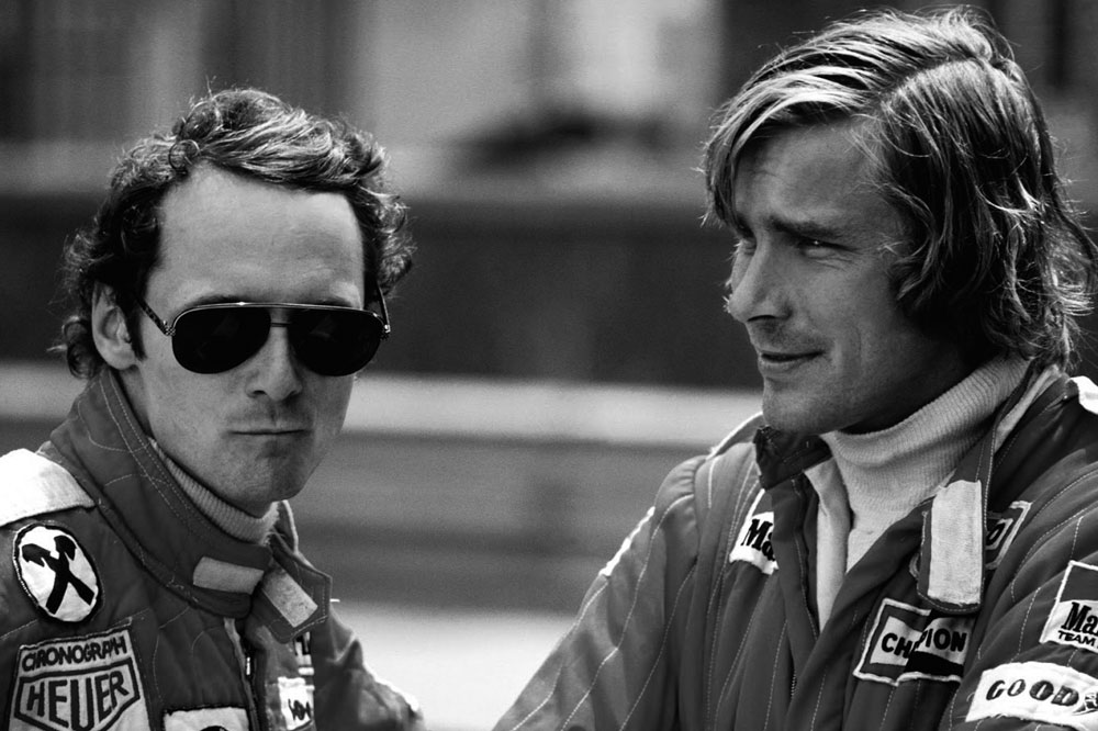 Niki Lauda y James Hunt, eternos rivales en Fórmula 1