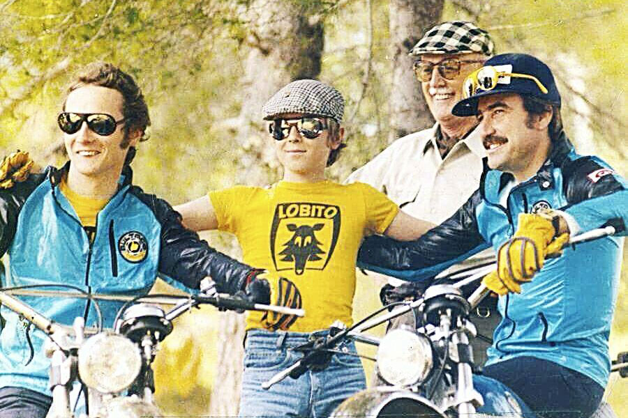 NIki Lauda, Alvaro Bultó, Paco Bultó y Clay Regazzoni