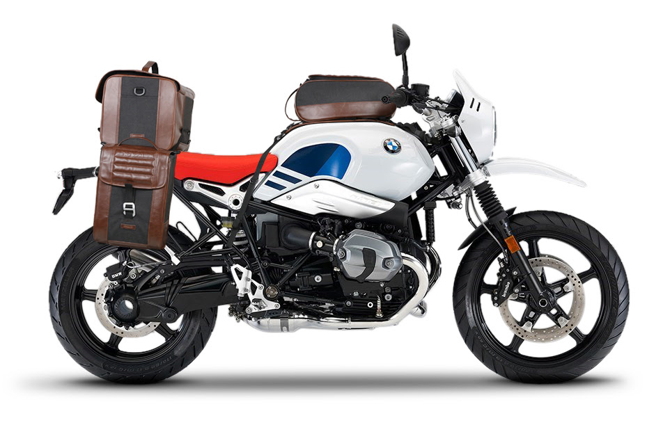 BMW R Nine T con bolsas SR Cafe Racer de Shad