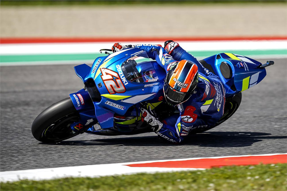Alex Rins salió décimo tercero y terminó cuarto, el piloto de Suzuki supo mantener bien el ritmo de cabeza del GP de Italia en MotoGP