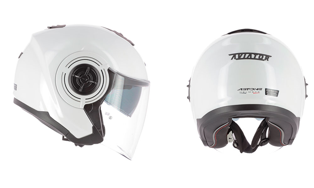 Casco jet Aviator de Astone Helmets blanco