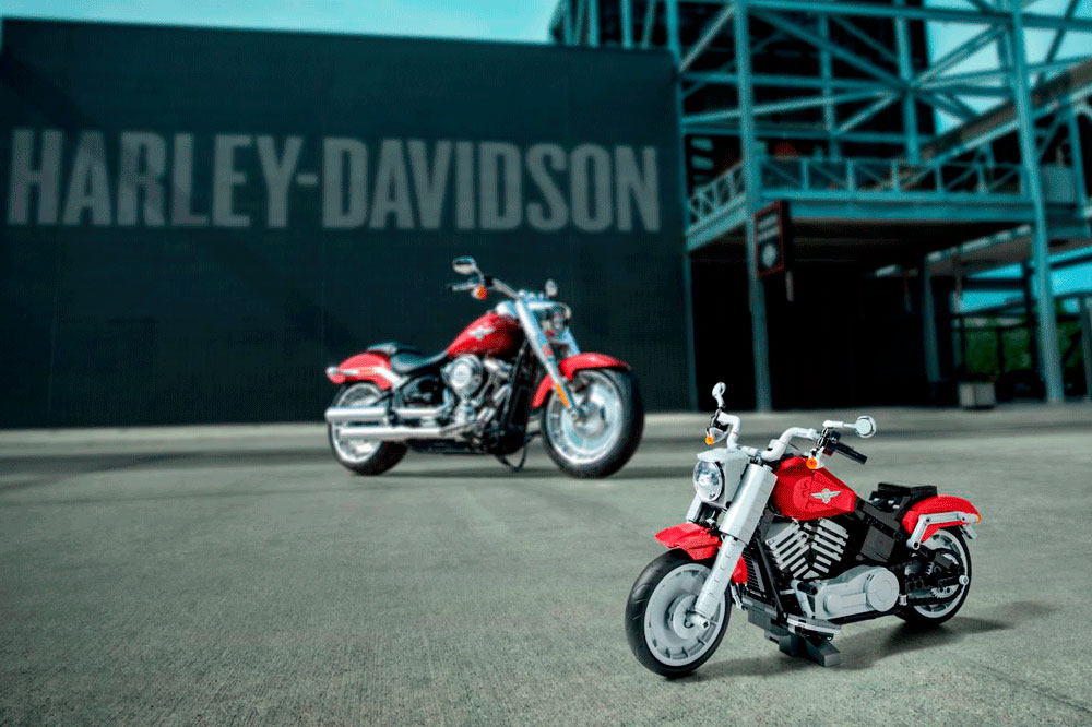 Nueva Harley-Davidson Fat Boy, ¡de Lego!