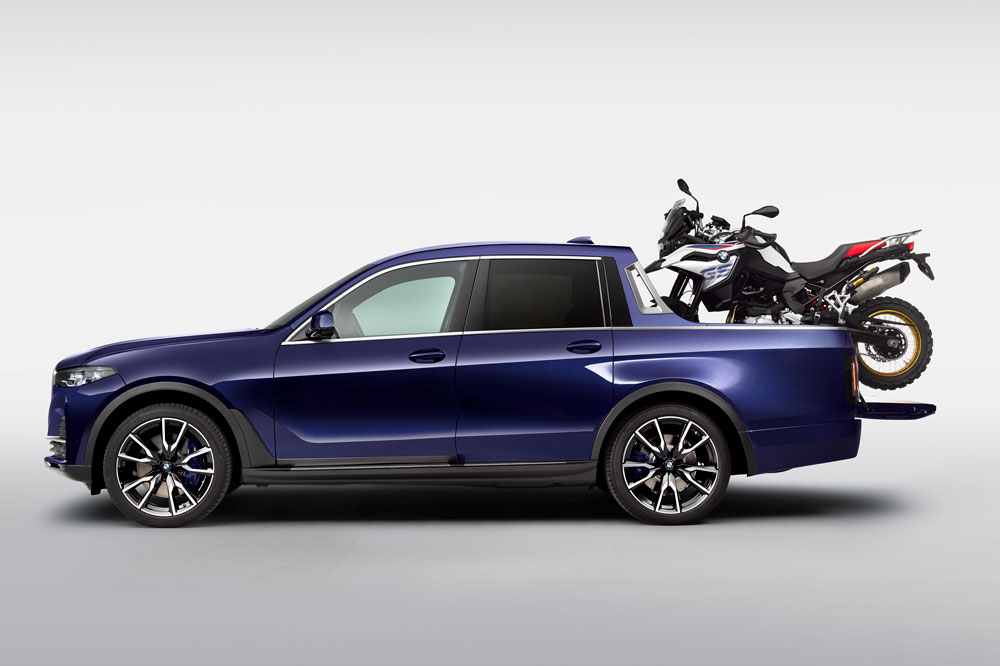 BMW PIckup con BMW F 850 GS