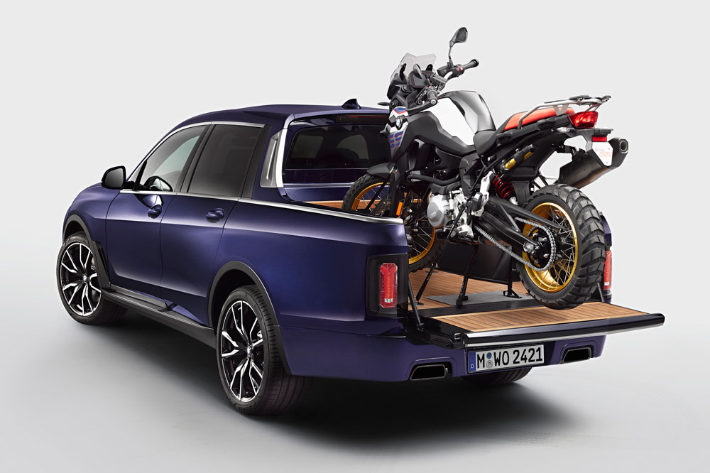Un BMW X7 Pickup para llevar tu BMW F 850 GS