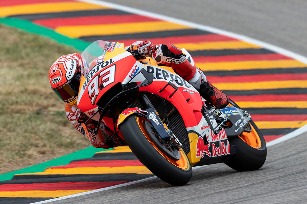 Marc Márquez no tiene rivales ni en MotoGP ni en el GP de Alemania