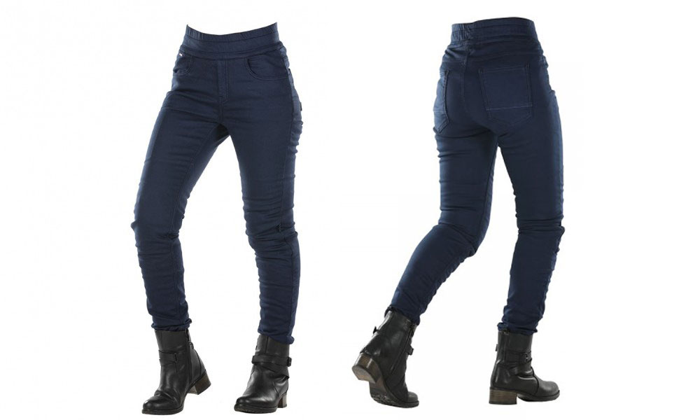 Leggings para moto Jane de Overlap en azul