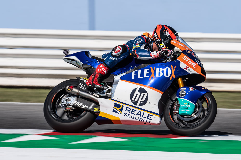 Augusto Fernandez le arrebató la victoria en la categoría Moto2 a Di Giannantonio en el Gran Premio de San Marino