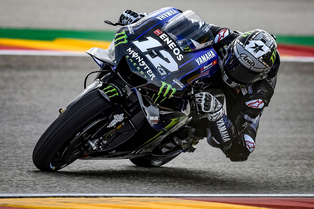 Maverick Viñales optó por una plaza de podio en en GP de Aragón