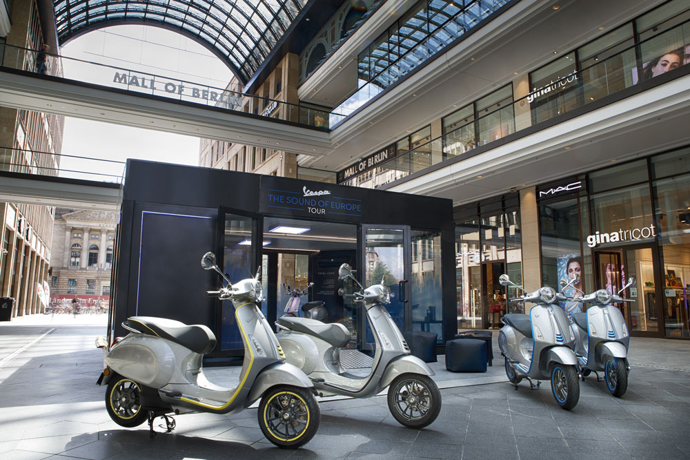 Prueba la Vespa Eléctrica en Madrid. The Sound of Europe Tour
