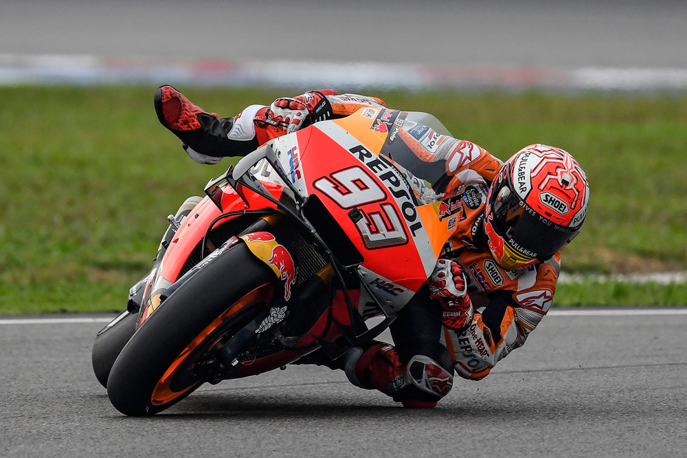 Marc Marquez durante el Gran Premio de Malasia 2019