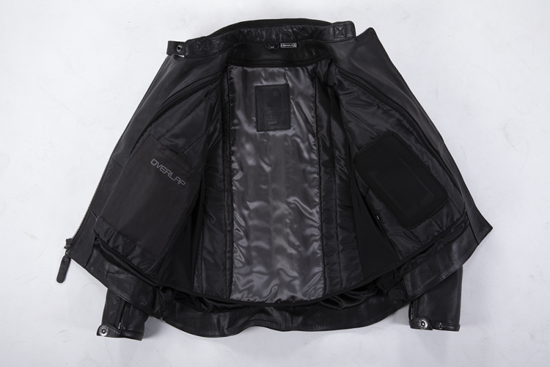 Chaqueta piel Tina de Overlap en negro