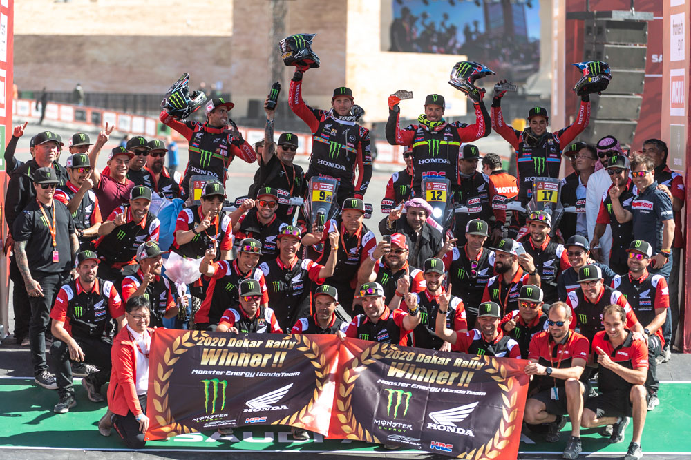 Honda celebra su vuelta a lo más alto del Rally Dakar