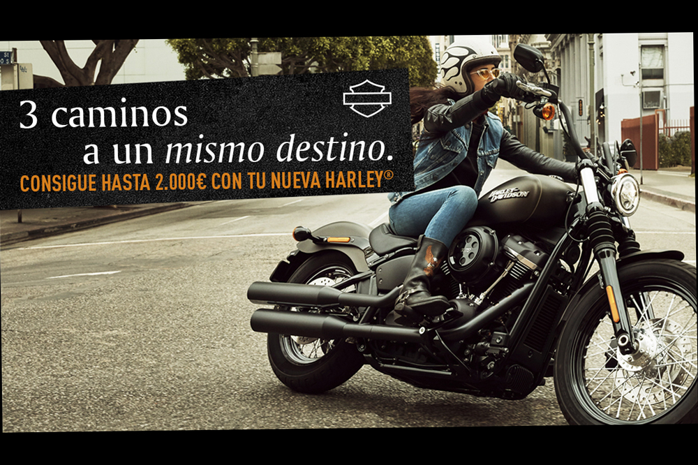 Promoción 3 caminos a un mismo destino de Harley Davidson