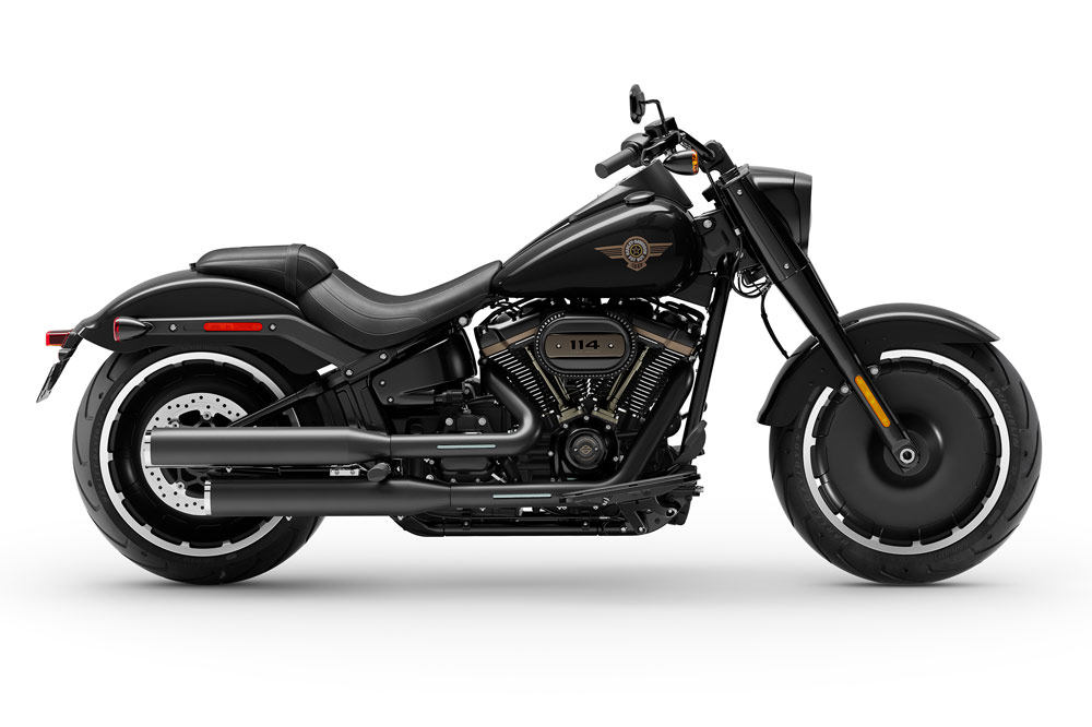 Acabados en negro y bronce para el 30 aniversario de la Harley Davidson Fat Boy