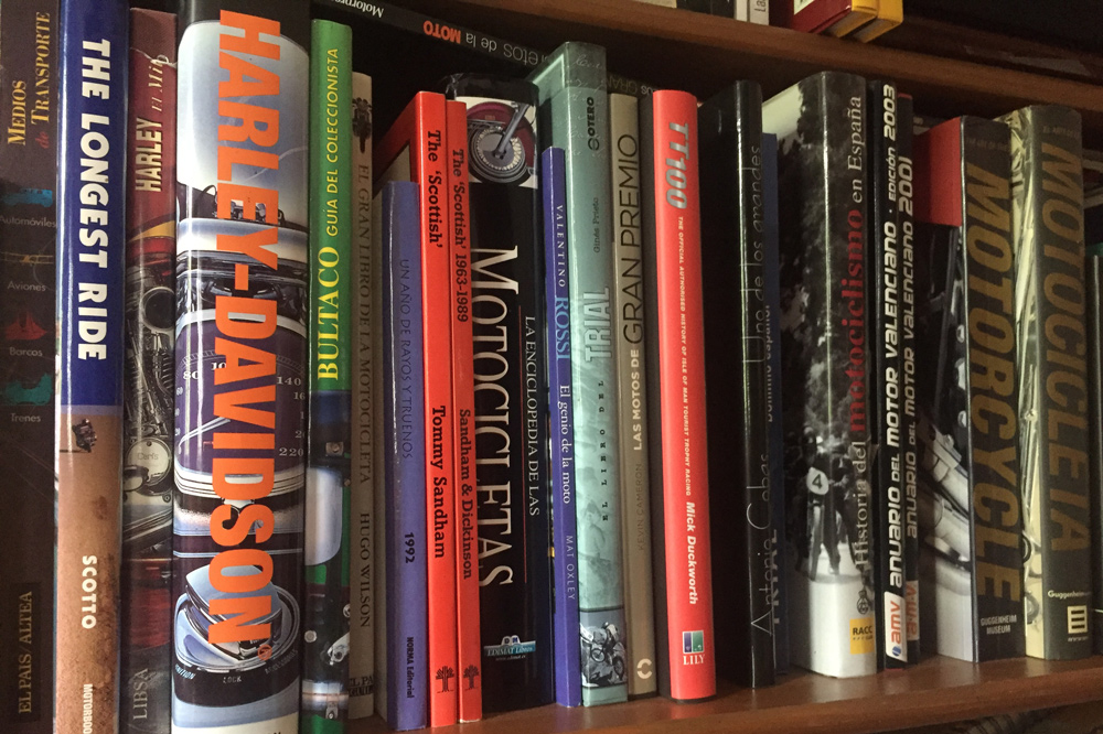 40 libros sobre motos y motoristas