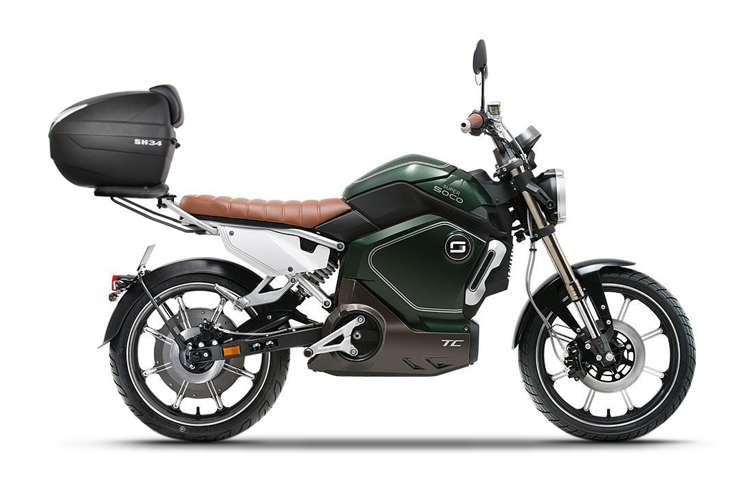 Soco TC-MAX con el top case SH34 de SHAD