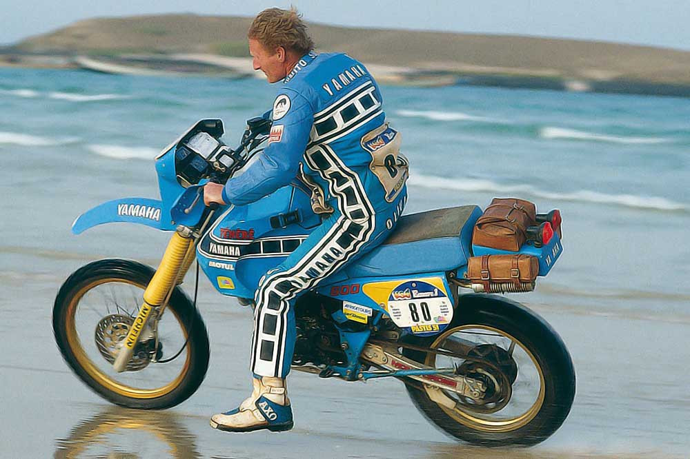 Jean Claude Olivier con Yamaha Tenere