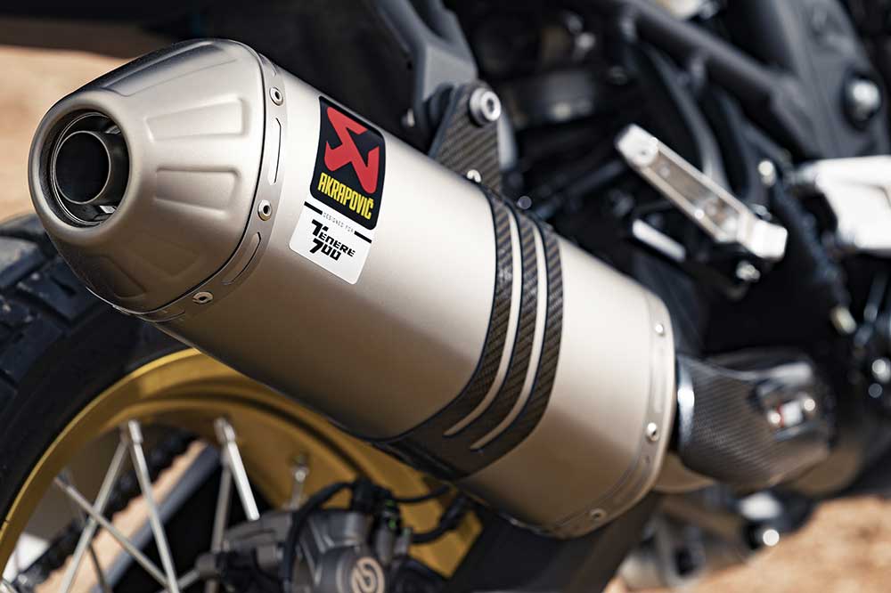 Escape Akrapovic de la Yamaha Tenere Rally Edition