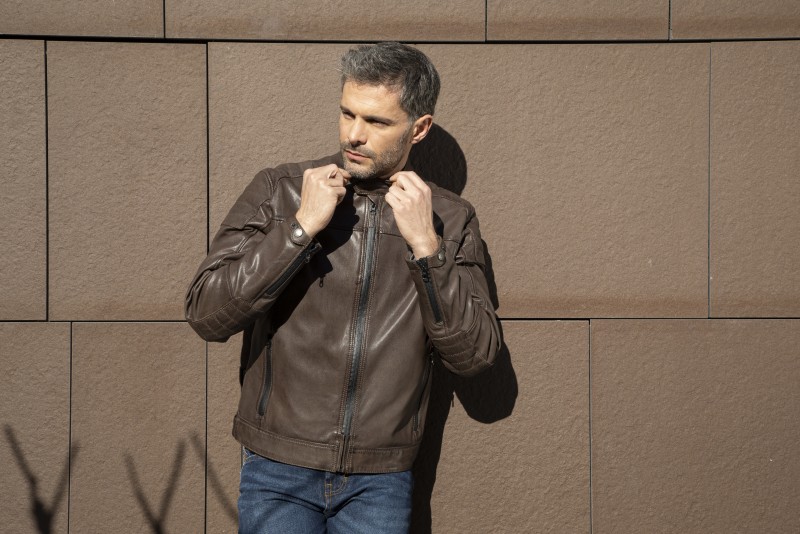 Chaqueta de cuero Tucano Urbano