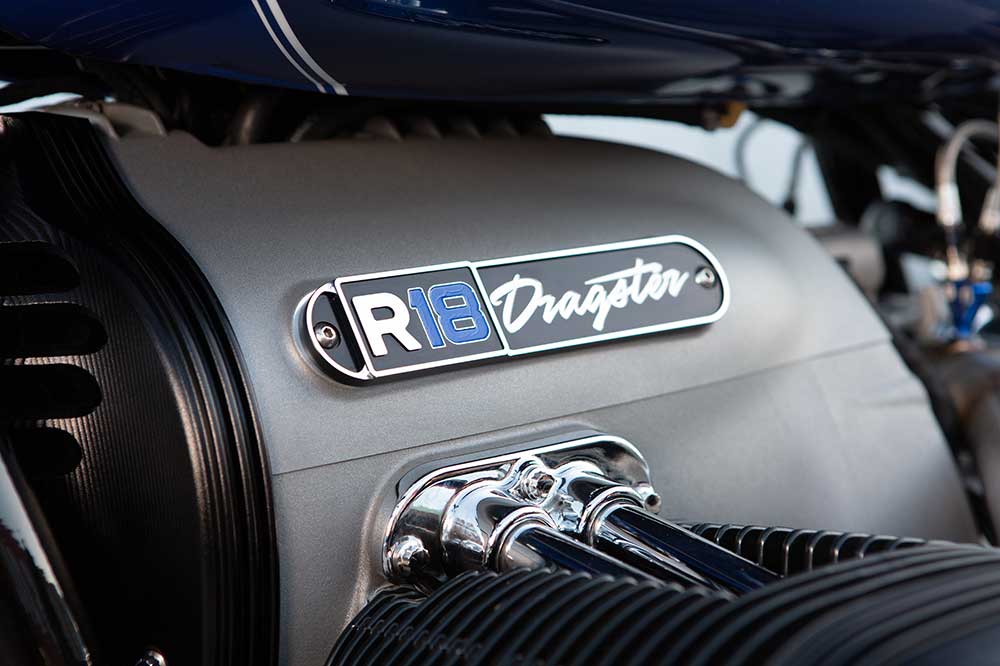 Detalle del motor de la BMW R 18 Dragster
