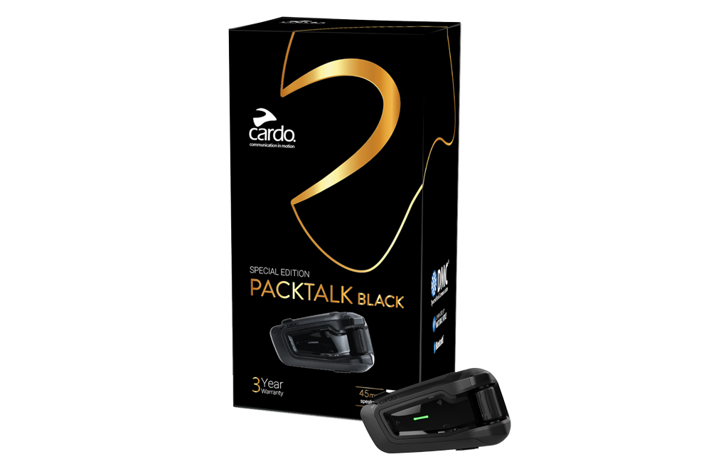 Intercomunicador PACKTALK BLACK de Cardo Systems