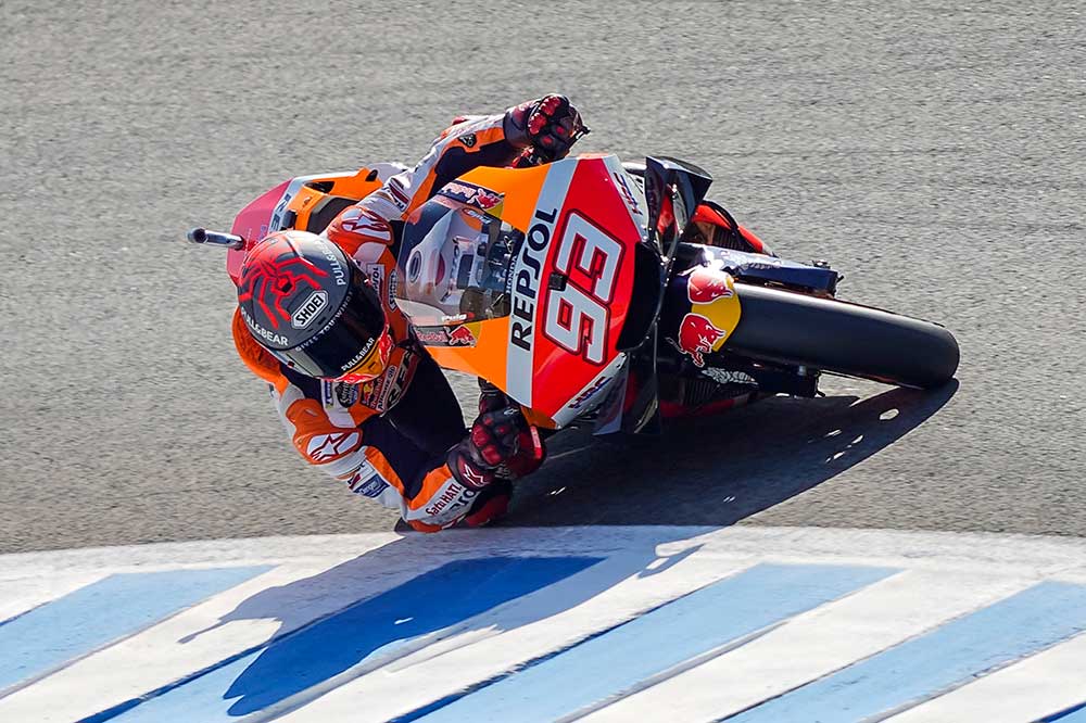 Tras la caída del GP de España, Márquez intentó tomar la salida en la siguiente carrera que se disputaba en el mismo circuito. Pero no pudo ser