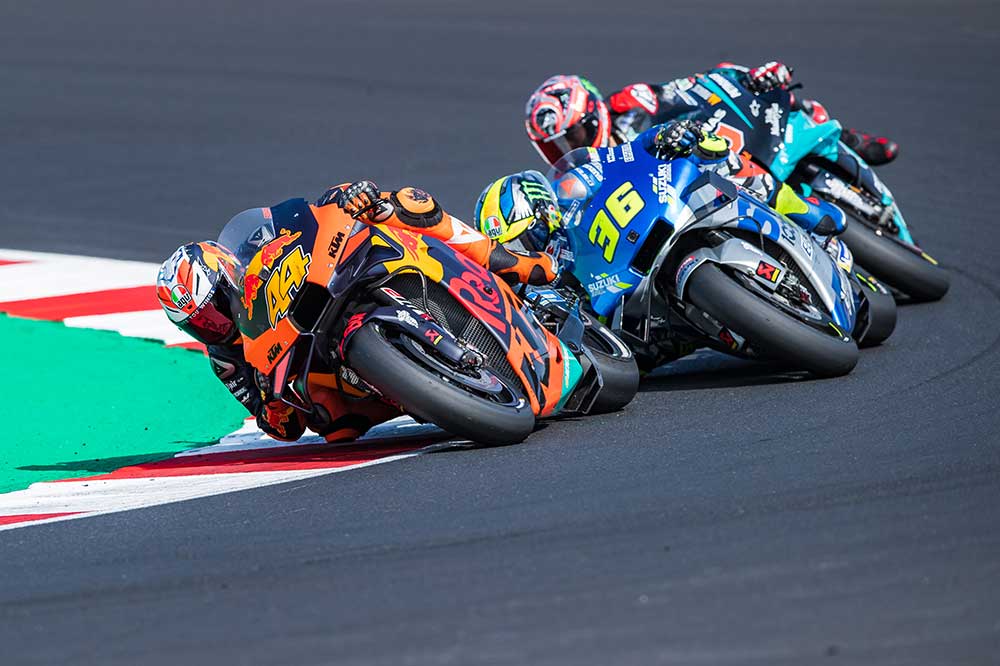 Perfecta progresión de las KTM en MotoGP. Espargaró fue tercero en el GP de Emilia Romagna