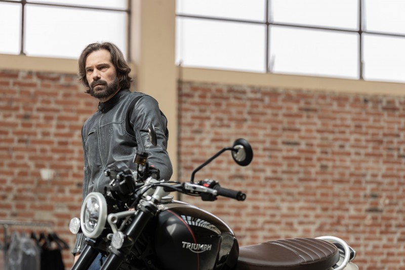 Chaqueta de piel Mustang de Hevik