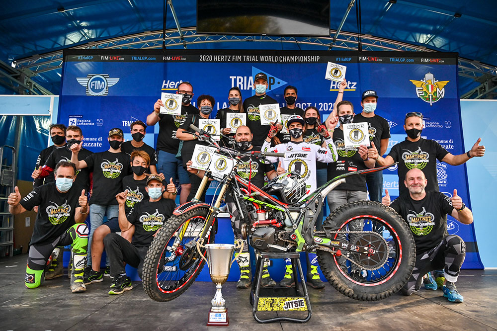 Pau Martínez y el equipo Vértigo, Campeones del Mundo de Trial 125