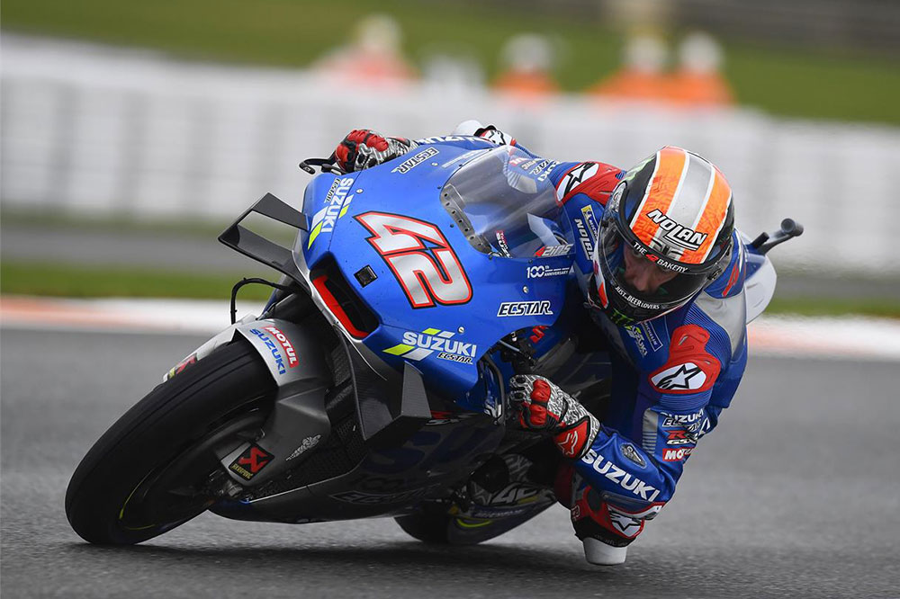 Alex Rins ha secundado en el podio a Joan Mir en un día histórico para Suzuki