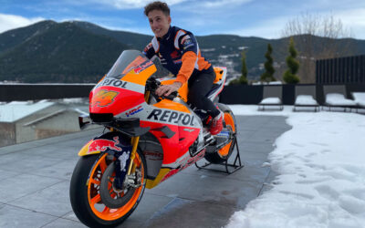 Pol Espargaró se viste con los colores del Repsol Honda HRC