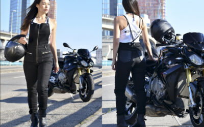 Zoey, el primer peto vaquero para mujeres motoristas de Overlap