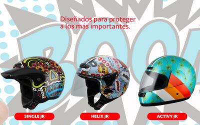 Cascos para niños Activity Jr, Helix Jr y Single Jr de NZI