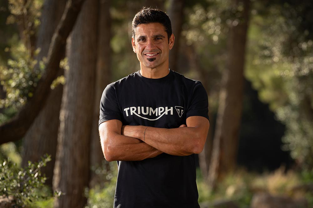 Iván Cervantes tiene cinco títulos mundiales de enduro y proporcionará su experiencia a Triumph