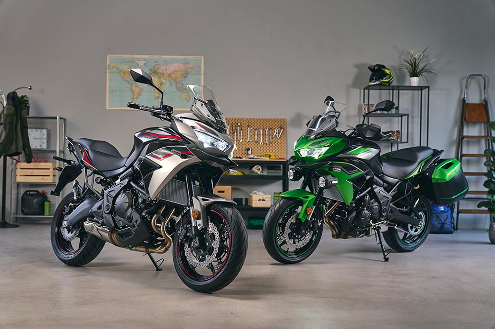 Kawasaki también te ofrece una opción con maletas de la Versys 650