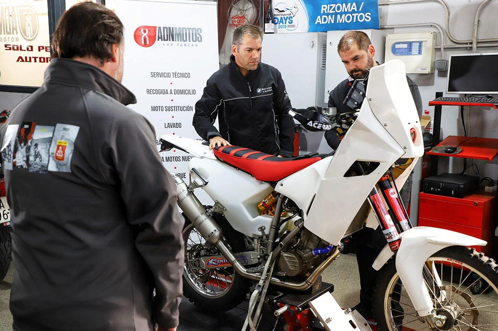 La moto ha sido revisada en las instalaciones de ADN Motos