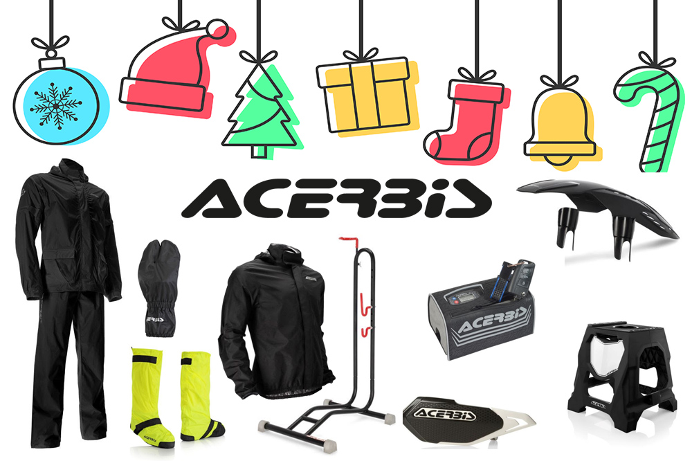Acerbis nos da ideas para regalar a los aficionados a las dos ruedas en Navidad
