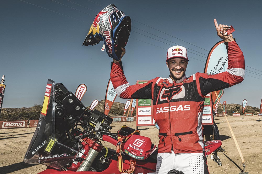 Sam Sunderland y Gas Gas hacen historia en el Dakar 2022
