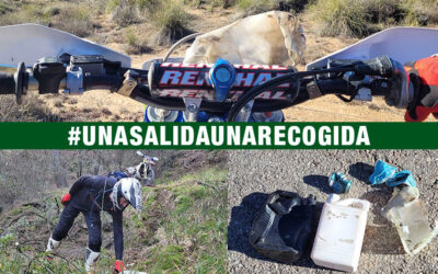 Moto de Campo Sostenible lanza su iniciativa #unasalidaunarecogida contra la “basuraleza”