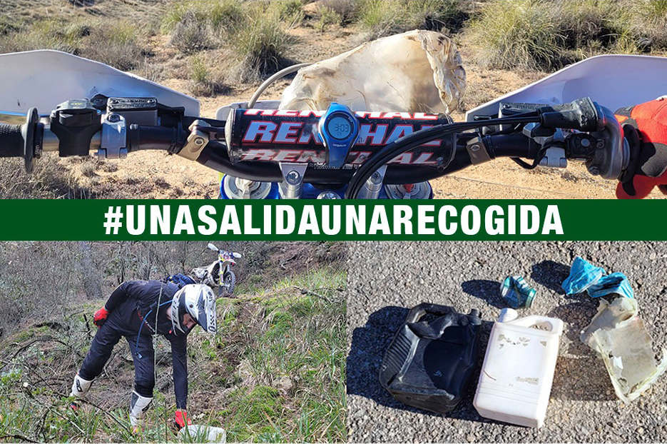 Moto de Campo Sostenible lanza su iniciativa #unasalidaunarecogida contra la “basuraleza”