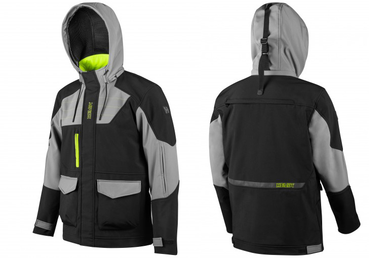 CHAQUETA POLARIS gris y negro de HEVIK